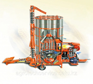 Мобильная зерносушилка Agrex PRT250ME с теплообменником
